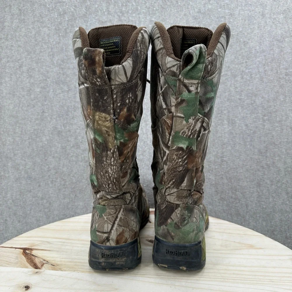 RedHead Rattlestrike Snake Boots Mens 9M Camo Waterproof Hunting Hiking 166311